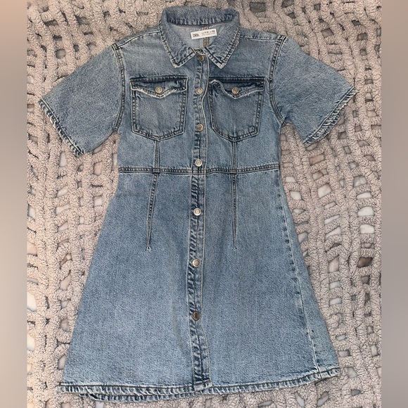 Zara Other - Zara Blue Denim Kids Dress Size 11-12